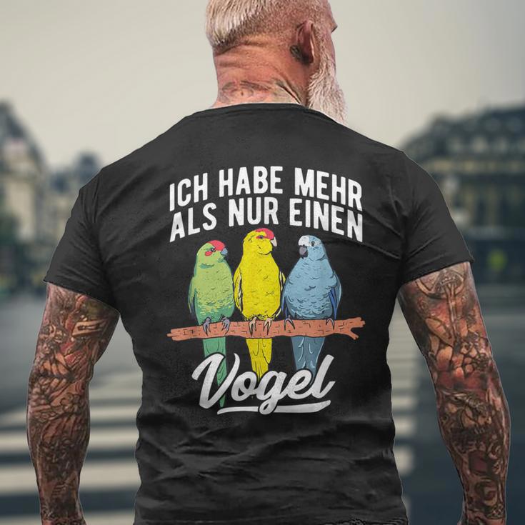 With Goat Parakeet Ich Habe Mehr Als Nur Einogel Parakeet Motif T-Shirt mit Rückendruck Geschenke für alte Männer