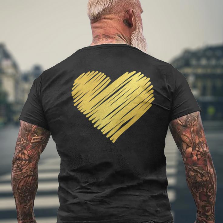 Golden Heart T-Shirt mit Rückendruck Geschenke für alte Männer