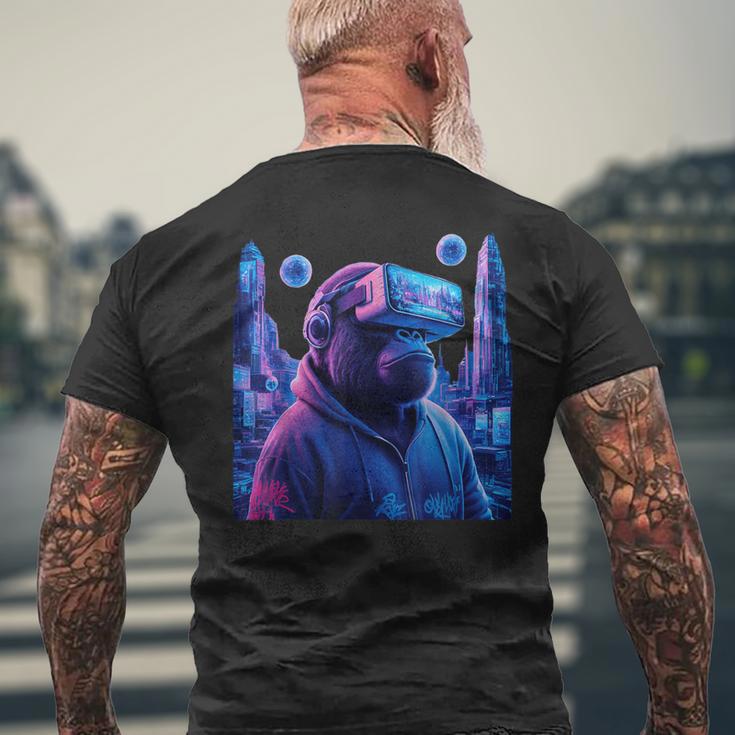 Gorillar Gamer Tag Gorilla Monkeyr Gamer T-Shirt mit Rückendruck Geschenke für alte Männer