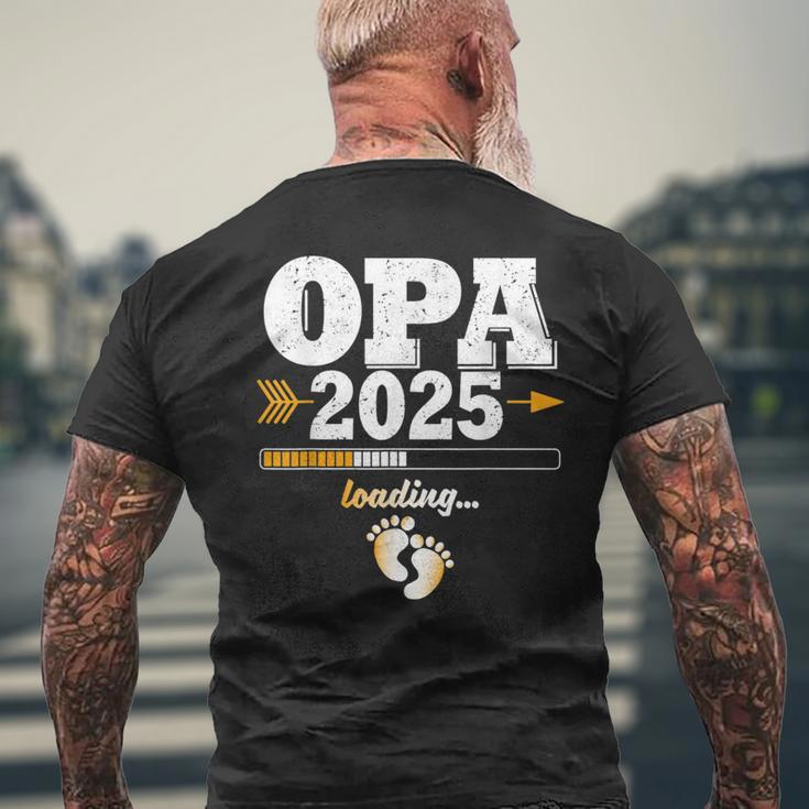 Grandpa 2025 Loading Expectant Grandpa T-Shirt mit Rückendruck Geschenke für alte Männer