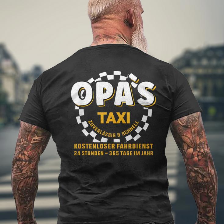 Grandpa's Taxi Chauffeur Auto Fahrbring Und Bringen T-Shirt mit Rückendruck Geschenke für alte Männer