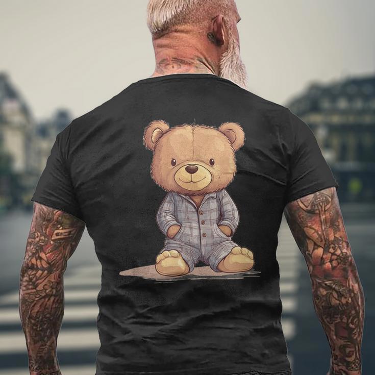 Great Teddy Bear In Soft And Cosy Pyjamas T-Shirt mit Rückendruck Geschenke für alte Männer