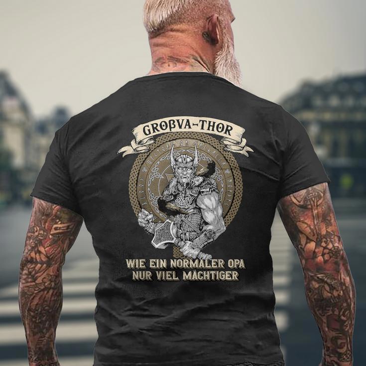 Großa-Thor Wie Normal Opa Nuriel Mighty Father's Day S T-Shirt mit Rückendruck Geschenke für alte Männer