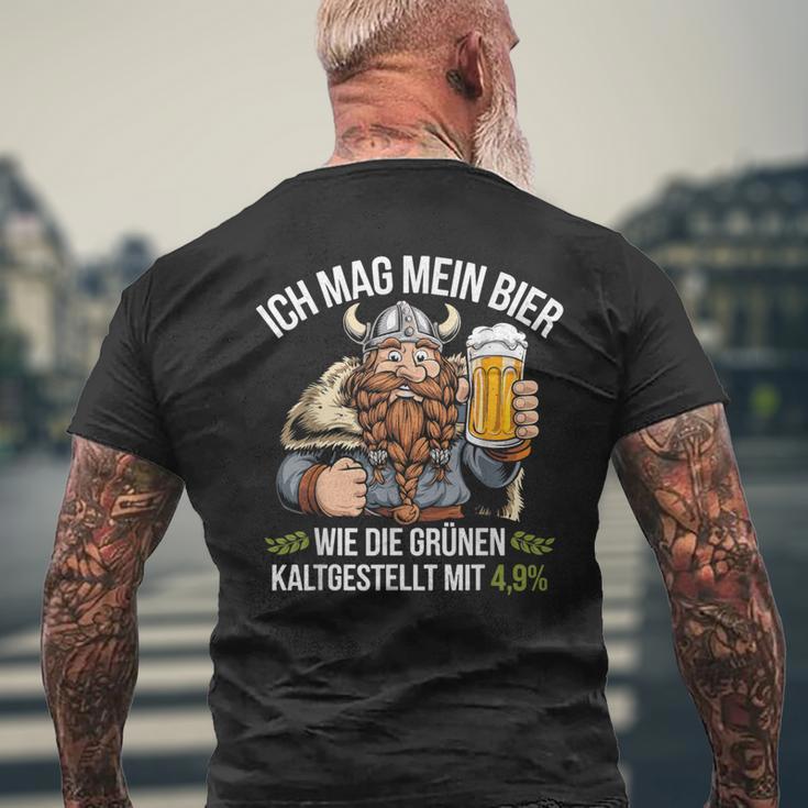 Grünen Politics Bier T-Shirt mit Rückendruck Geschenke für alte Männer