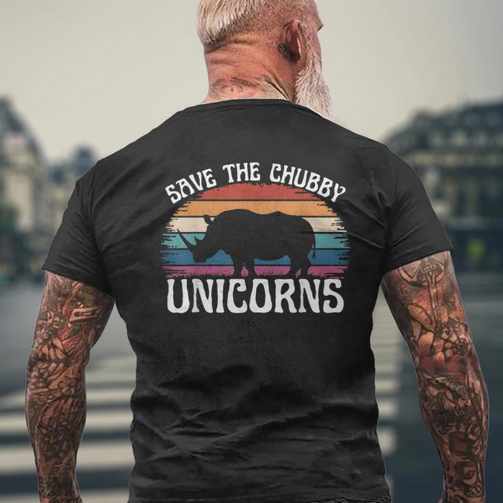 Guardar Los Unicornios Gorditosintage Rinoceronte Derechos Animales Divertido Camiseta Hombre Estampado Espalda Regalos para ancianos