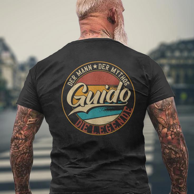 Guido The Man Of Mythos The Legend First Name T-Shirt mit Rückendruck Geschenke für alte Männer