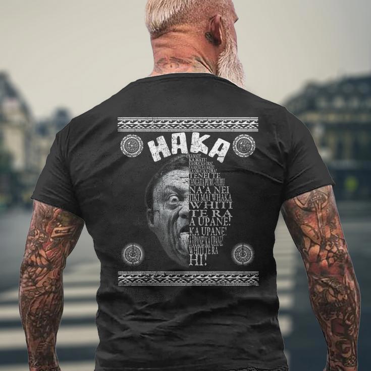 Haka Fans Maori Warrior New Zealand Rugby T-Shirt mit Rückendruck Geschenke für alte Männer