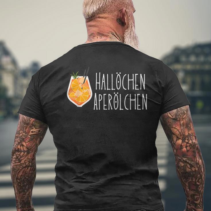 Hallöchen Aperölchen Holy Aperollin Spritz Aperoly Aperoli T-Shirt mit Rückendruck Geschenke für alte Männer