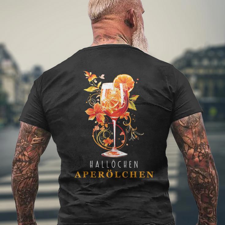 Hallöchen Aperölchen Outfit Sommer Party Cocktail Spritz T-Shirt mit Rückendruck Geschenke für alte Männer