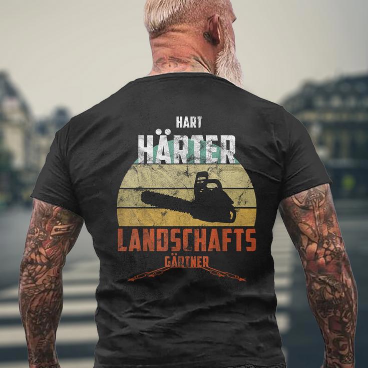 Hard Hardener Landscaper Chainsawintage T-Shirt mit Rückendruck Geschenke für alte Männer