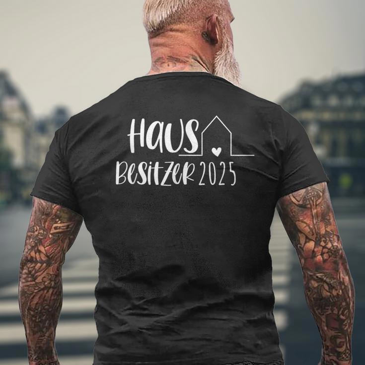 Hauskauf 2025 Eigenheim Homebesitzer T-Shirt mit Rückendruck Geschenke für alte Männer