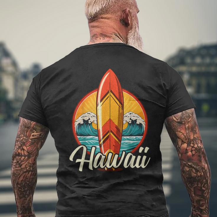 Hawaii Surfing Outfit Aloha Surfboard Retrointage Beach T-Shirt mit Rückendruck Geschenke für alte Männer