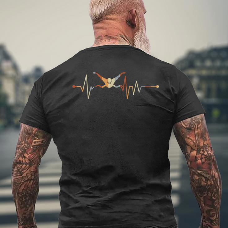 Heartbeat Swimming – Idea For Swimmers T-Shirt mit Rückendruck Geschenke für alte Männer