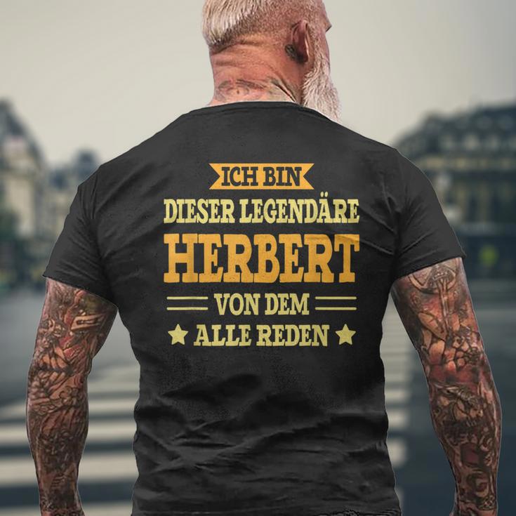 Herbert First Name Name Saying Herbert T-Shirt mit Rückendruck Geschenke für alte Männer