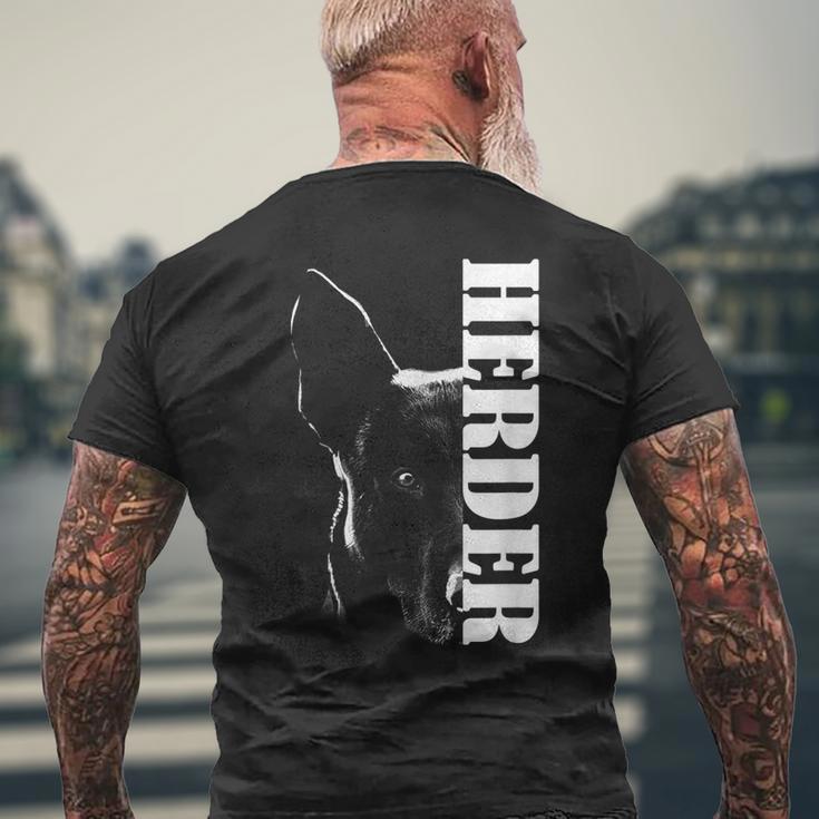 Herder Dutch Shepherd Hollandse Herdershond T-Shirt mit Rückendruck Geschenke für alte Männer