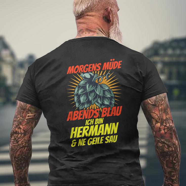 Hermann Name Saying Hermann Birthday T-Shirt mit Rückendruck Geschenke für alte Männer