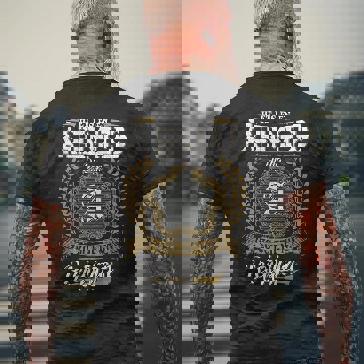 Het Is Een Ahmed Ding Je Zou Het Niet Begrijpen Ahmed Naam T-Shirt mit Rückendruck Geschenke für alte Männer