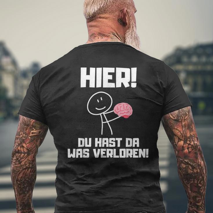 Hier Du Hast Da Waserloren T-Shirt mit Rückendruck Geschenke für alte Männer