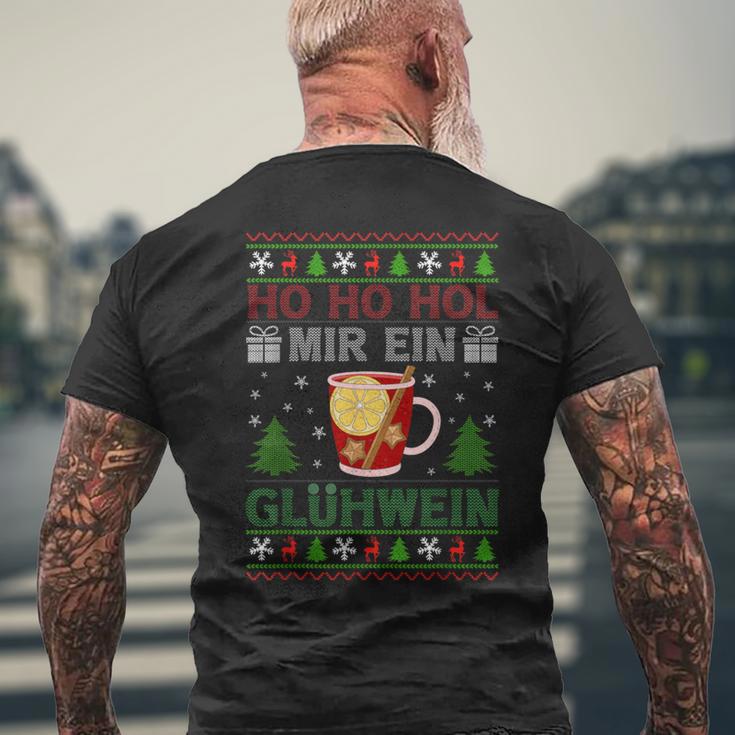 Ho Ho Hol Mir Mal Ein Glühwein T-Shirt mit Rückendruck Geschenke für alte Männer