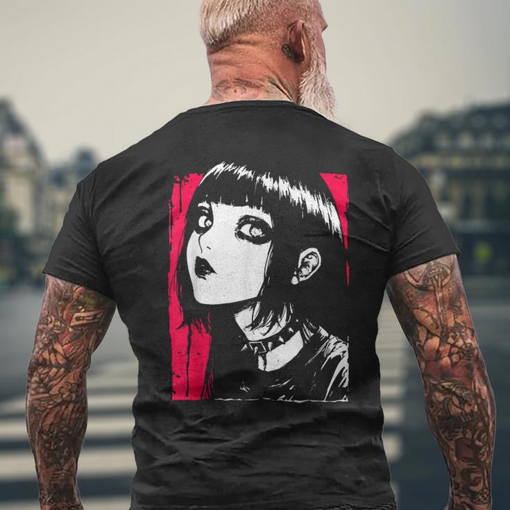 Horror Anime Manga Japan Japanese Creepy Kawaii Goth Punk T-Shirt mit Rückendruck Geschenke für alte Männer