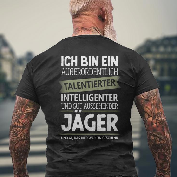 Hunting Deer Hunting Wild Hunter T-Shirt mit Rückendruck Geschenke für alte Männer