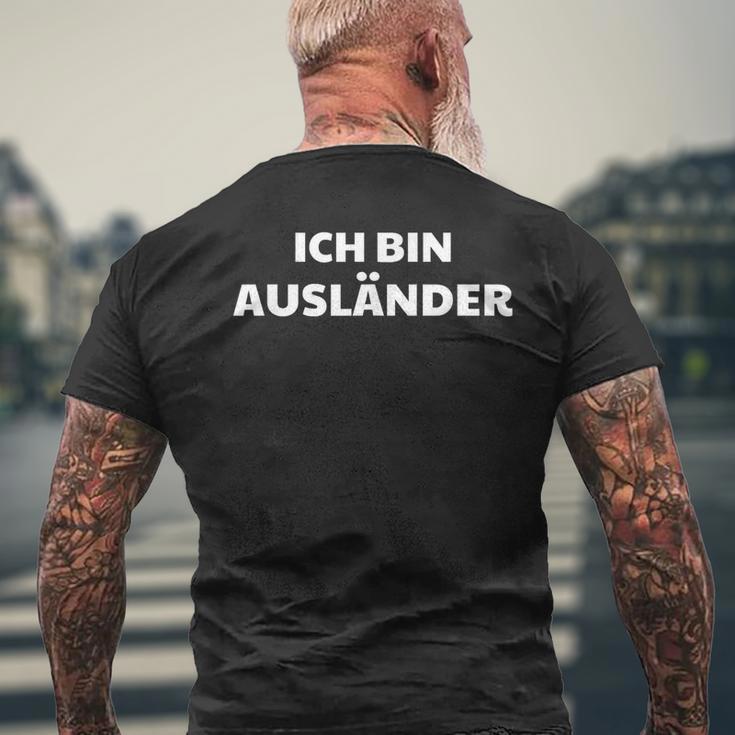 Ich Bin Auslän T-Shirt mit Rückendruck Geschenke für alte Männer