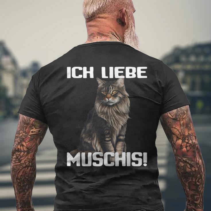 Ich Liebe Muschis I Love T-Shirt mit Rückendruck Geschenke für alte Männer