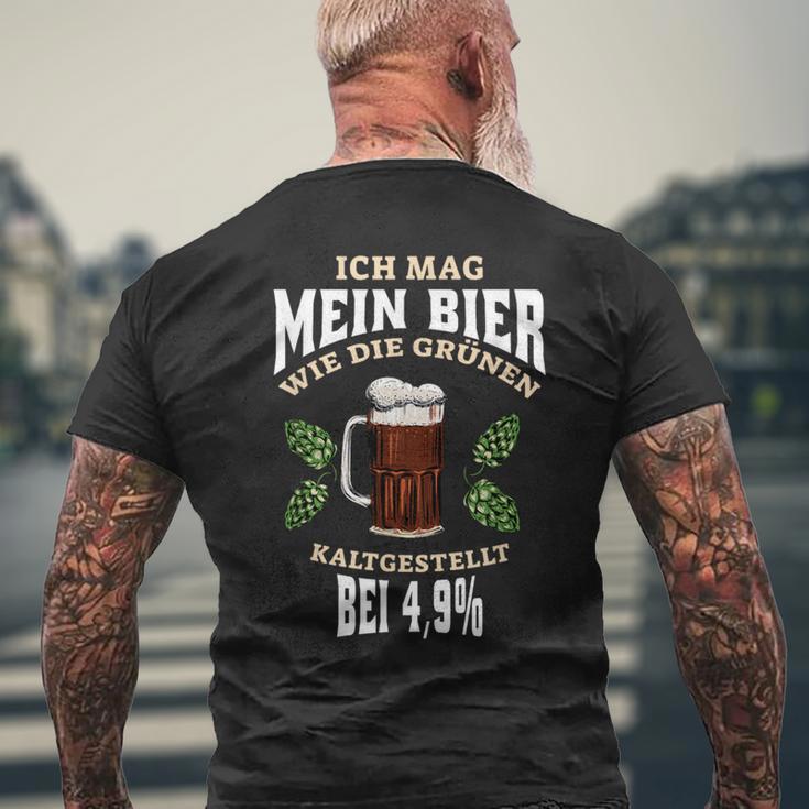 Ich Mag Mein Bier Kaltgestellt T-Shirt mit Rückendruck Geschenke für alte Männer