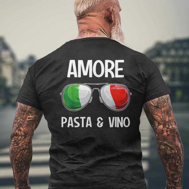 Italia Dialect Italian Amore Pasta &Ino S T-Shirt mit Rückendruck Geschenke für alte Männer