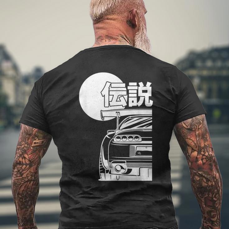 Jdm Japan Motorsport Tuning Car Legend 90S T-Shirt mit Rückendruck Geschenke für alte Männer