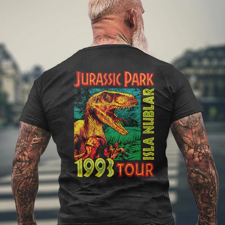 Jusrassic Park Isla Nublar 1993 Tour Poster T-Shirt mit Rückendruck Geschenke für alte Männer