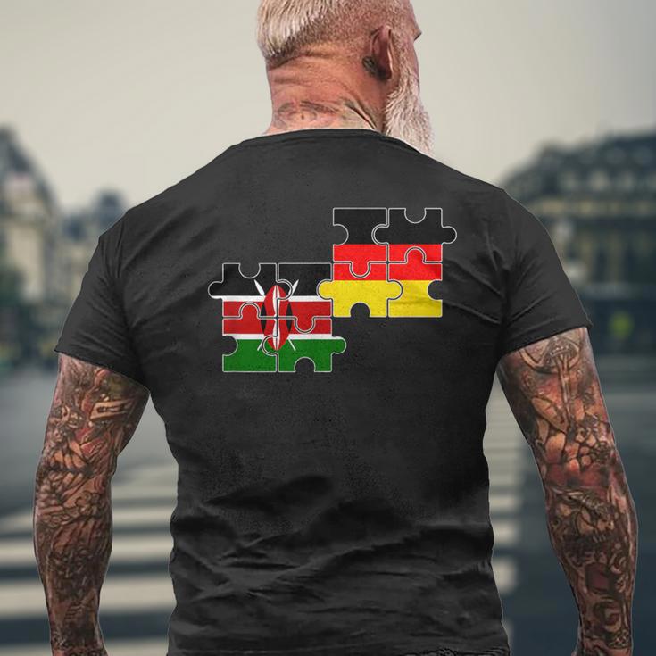 Kenya Germany Flag German Kenyan T-Shirt mit Rückendruck Geschenke für alte Männer