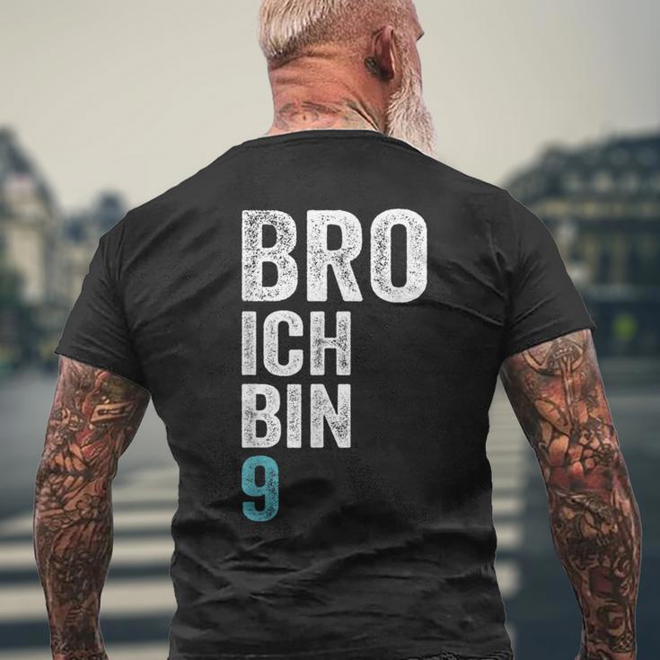 Kinder Bro Ich Bin 9 Jahre Alt Birthday 9Th Birthday T-Shirt mit Rückendruck Geschenke für alte Männer