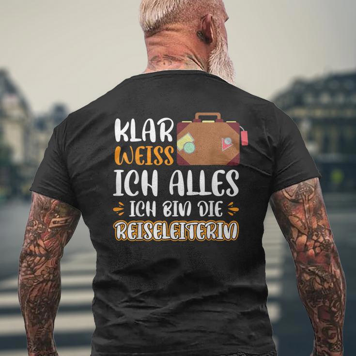 Klar Weiß Ich Alles Ich Bin Die Reiseleiterin S T-Shirt mit Rückendruck Geschenke für alte Männer