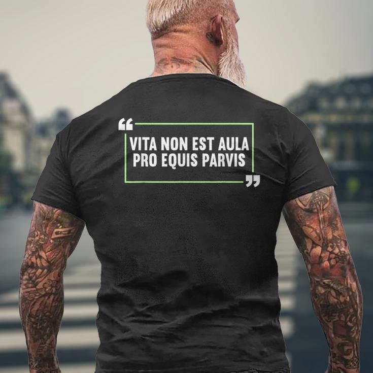 Latin Latin Saying T-Shirt mit Rückendruck Geschenke für alte Männer