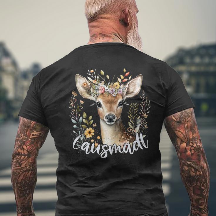 Lausmadl Costume Deer Oktoberfest T-Shirt mit Rückendruck Geschenke für alte Männer