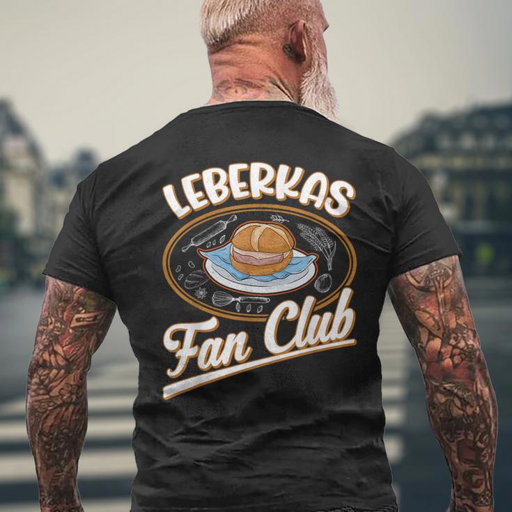 Leberkas Fan Club Bavarian Liver Cheese T-Shirt mit Rückendruck Geschenke für alte Männer