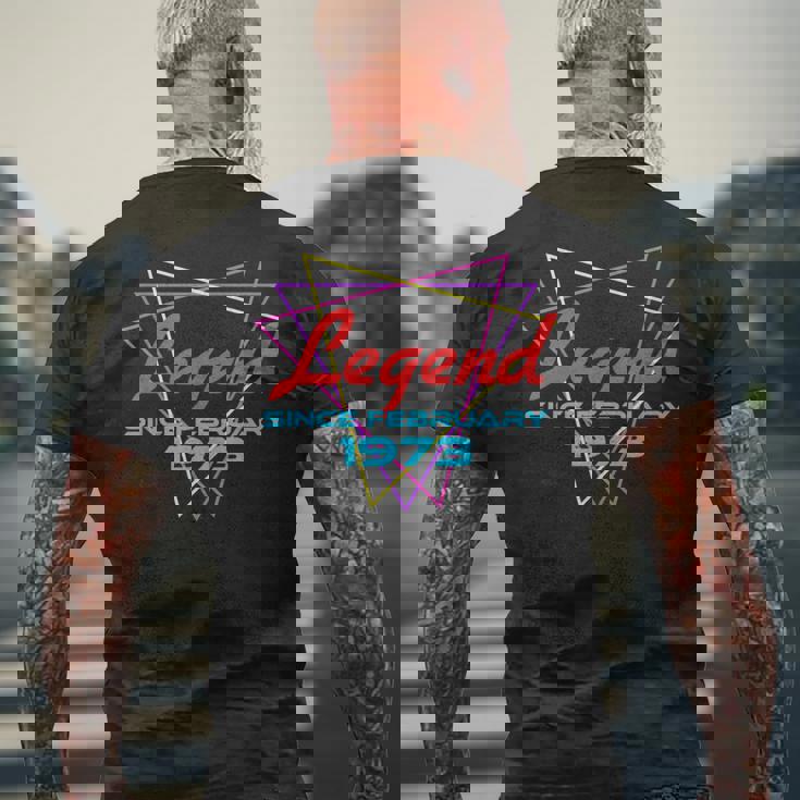 Legend Since February 1973 Camiseta Hombre Estampado Espalda Regalos para ancianos