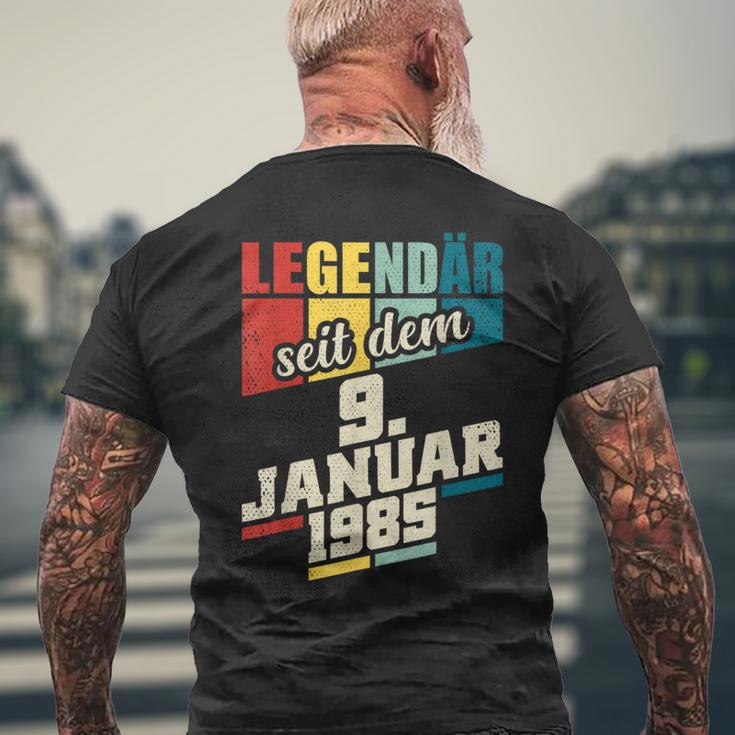 Legendary Since 9Th January 1985 Birthday 911985 T-Shirt mit Rückendruck Geschenke für alte Männer