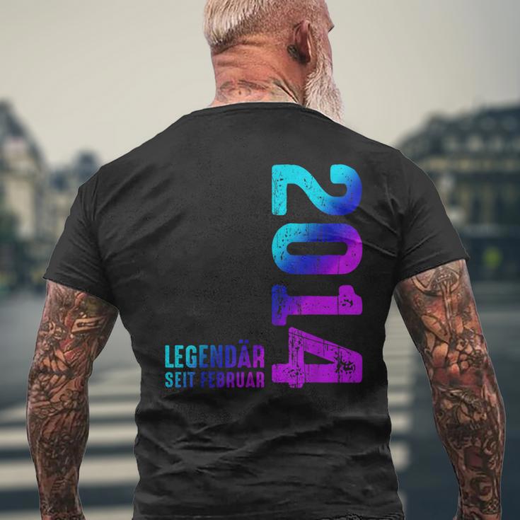 Legendary Since February 2014 Birthday Limited Edition T-Shirt mit Rückendruck Geschenke für alte Männer