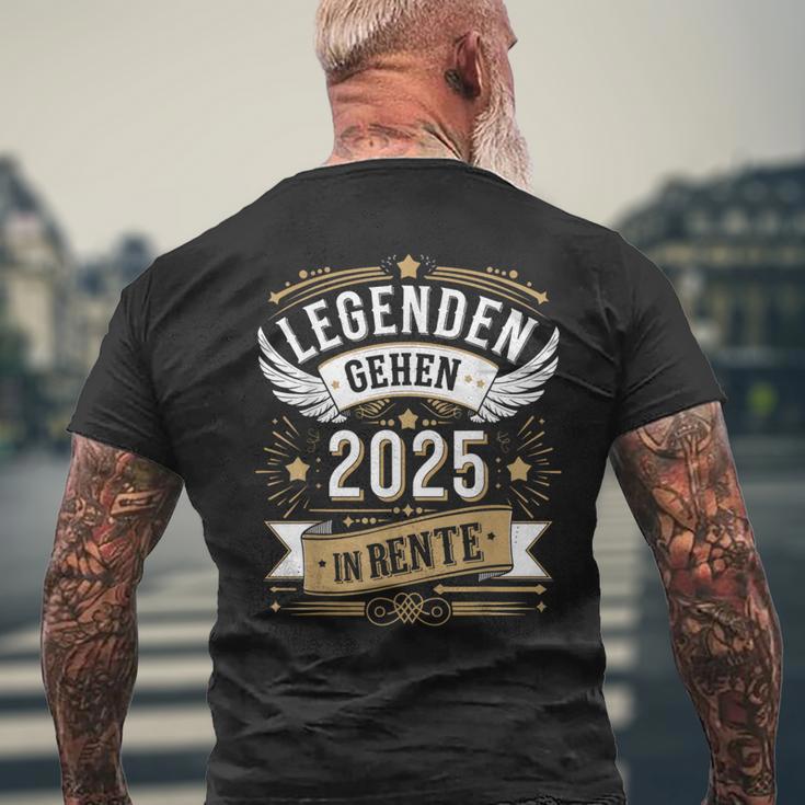 Legends Go 2025 In Retirement Pensioner T-Shirt mit Rückendruck Geschenke für alte Männer