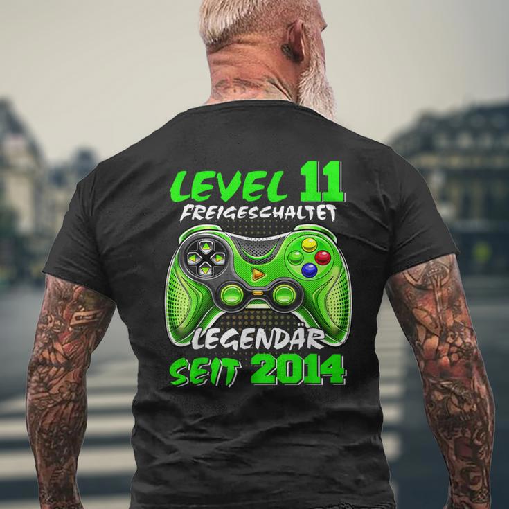 Level 11 Birthday Boy Gamer 2014 11Er Birthday T-Shirt mit Rückendruck Geschenke für alte Männer