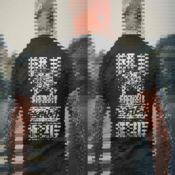 Level 18 Geburtstag Junge Gamer Mann Dekoolljährig 2007 T-Shirt mit Rückendruck Geschenke für alte Männer
