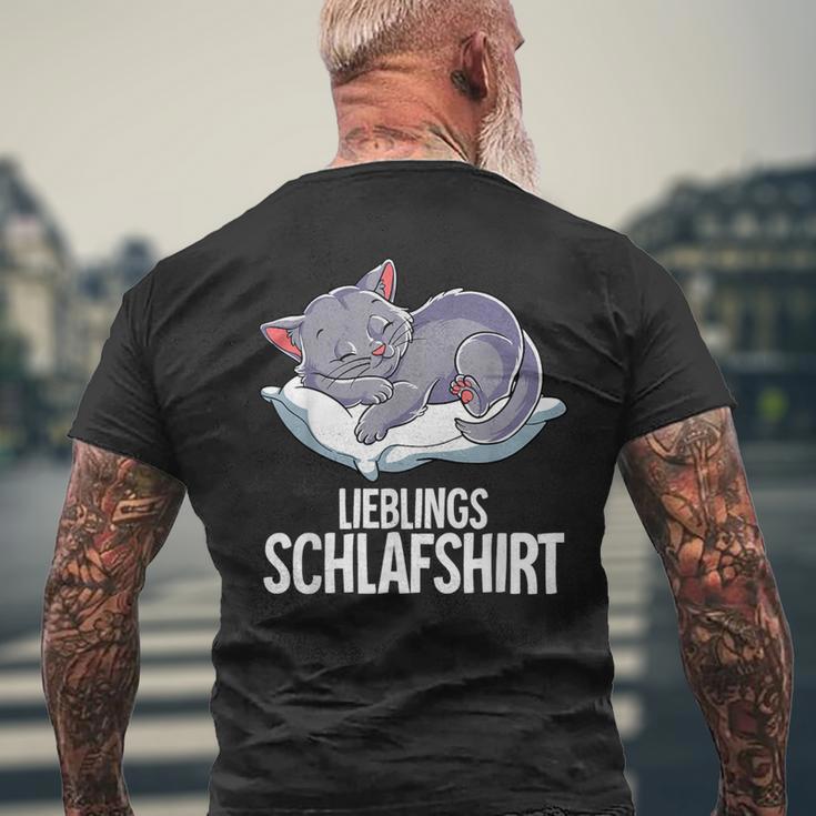 Lieblings Cat Sleep T-Shirt mit Rückendruck Geschenke für alte Männer