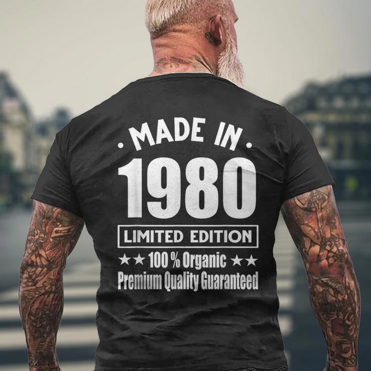 Limited Edition 1980 Birthday 1980 Geboren Jahrgang 1980 T-Shirt mit Rückendruck Geschenke für alte Männer