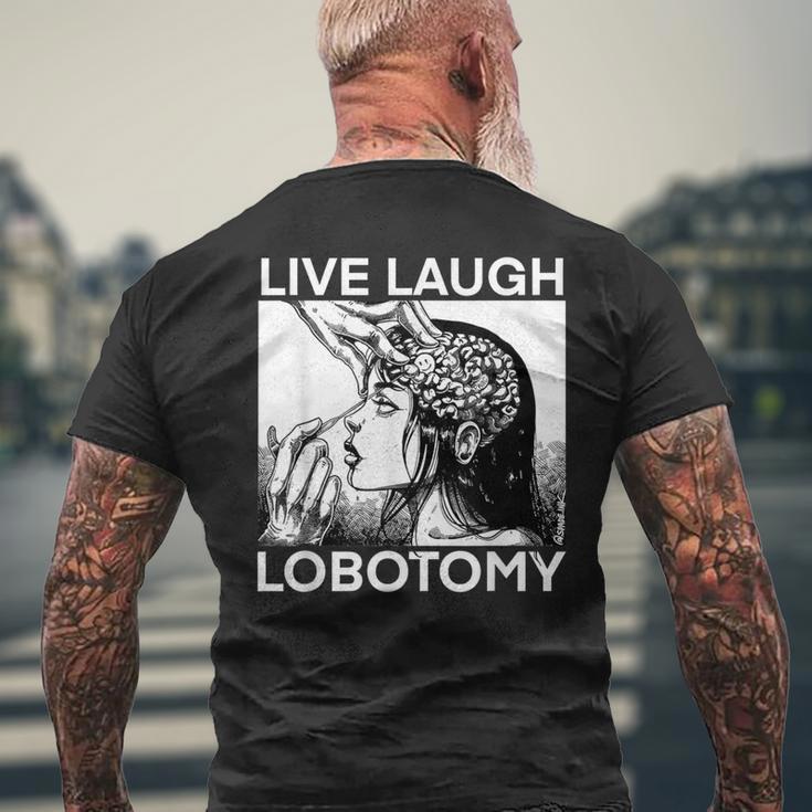 Live Laugh Lobotomy Spade Ink T-Shirt mit Rückendruck Geschenke für alte Männer