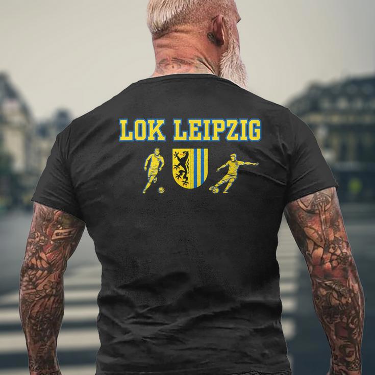 Lok Leipzig Fussball Kickenerein Fan Heimat Sachsen T-Shirt mit Rückendruck Geschenke für alte Männer