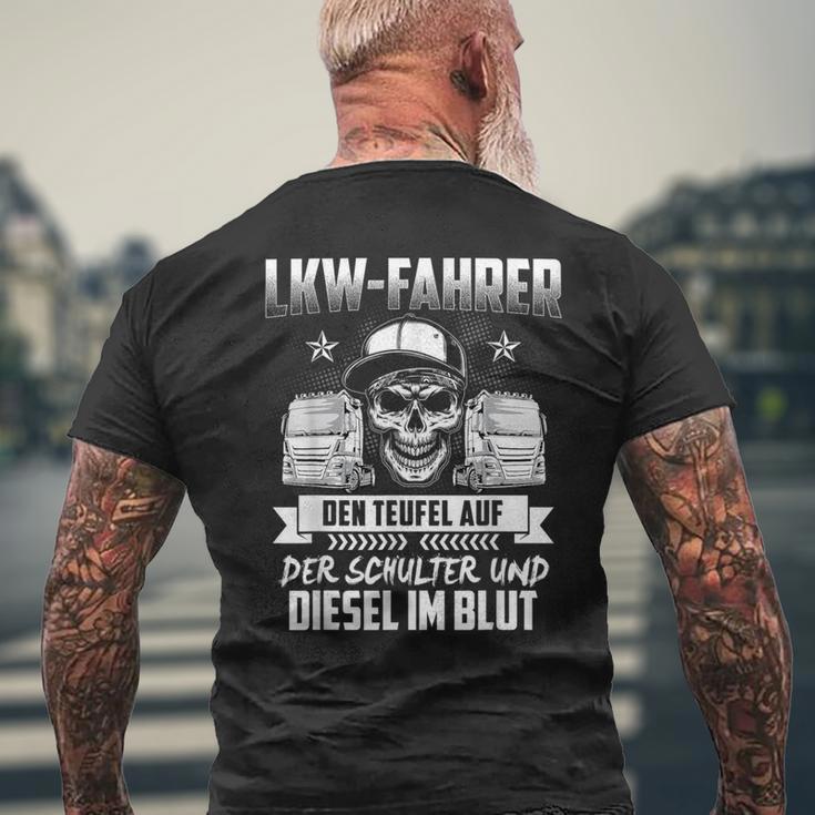 Lorry Truck With Slogan For Lorry Driver T-Shirt mit Rückendruck Geschenke für alte Männer