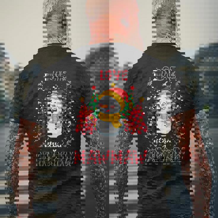 I Love Being A Mawmaw Snowman Christmas Tree Xmas Men's Back Print T-Shirt Gifts for Old Men I Love Being A Mawmaw Snowman Christmas Tree Xmas Men's Back Print T-Shirt Gifts for Old Men