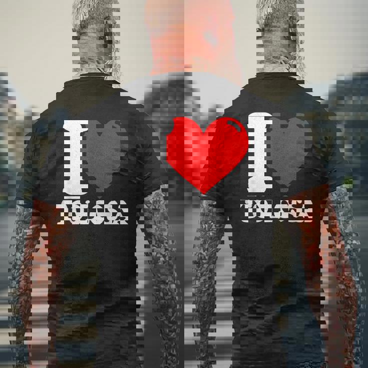 I Love Tolosa Camiseta Hombre Estampado Espalda Regalos para ancianos